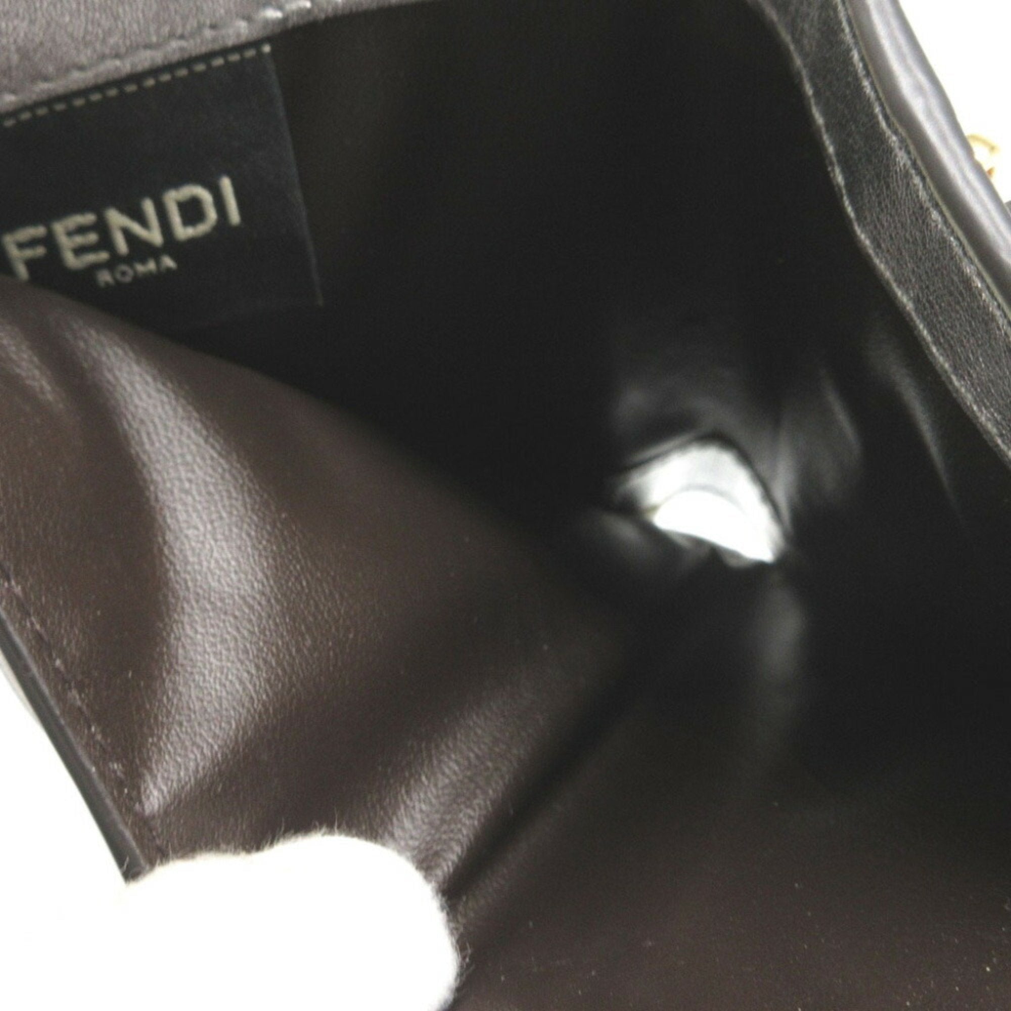 Fendi Silver Leather Wallet (Bi-Fold) (Pre-Owned)