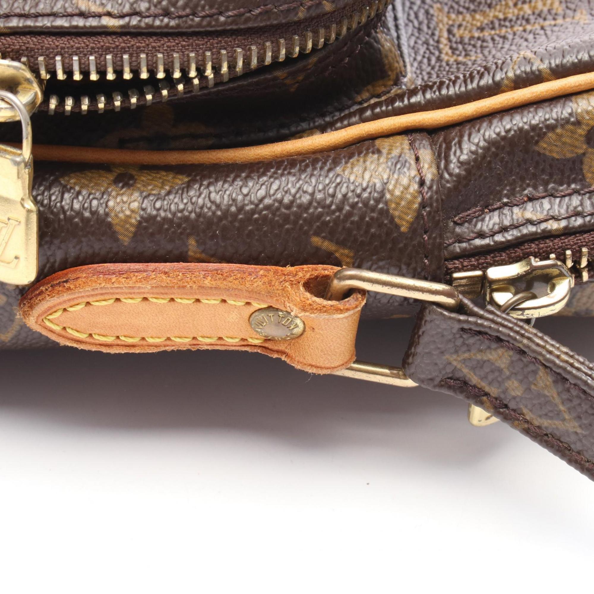 Louis Vuitton Brown Pvc Coated Canvas Leather Shoulder Bag (Pre-Owned)