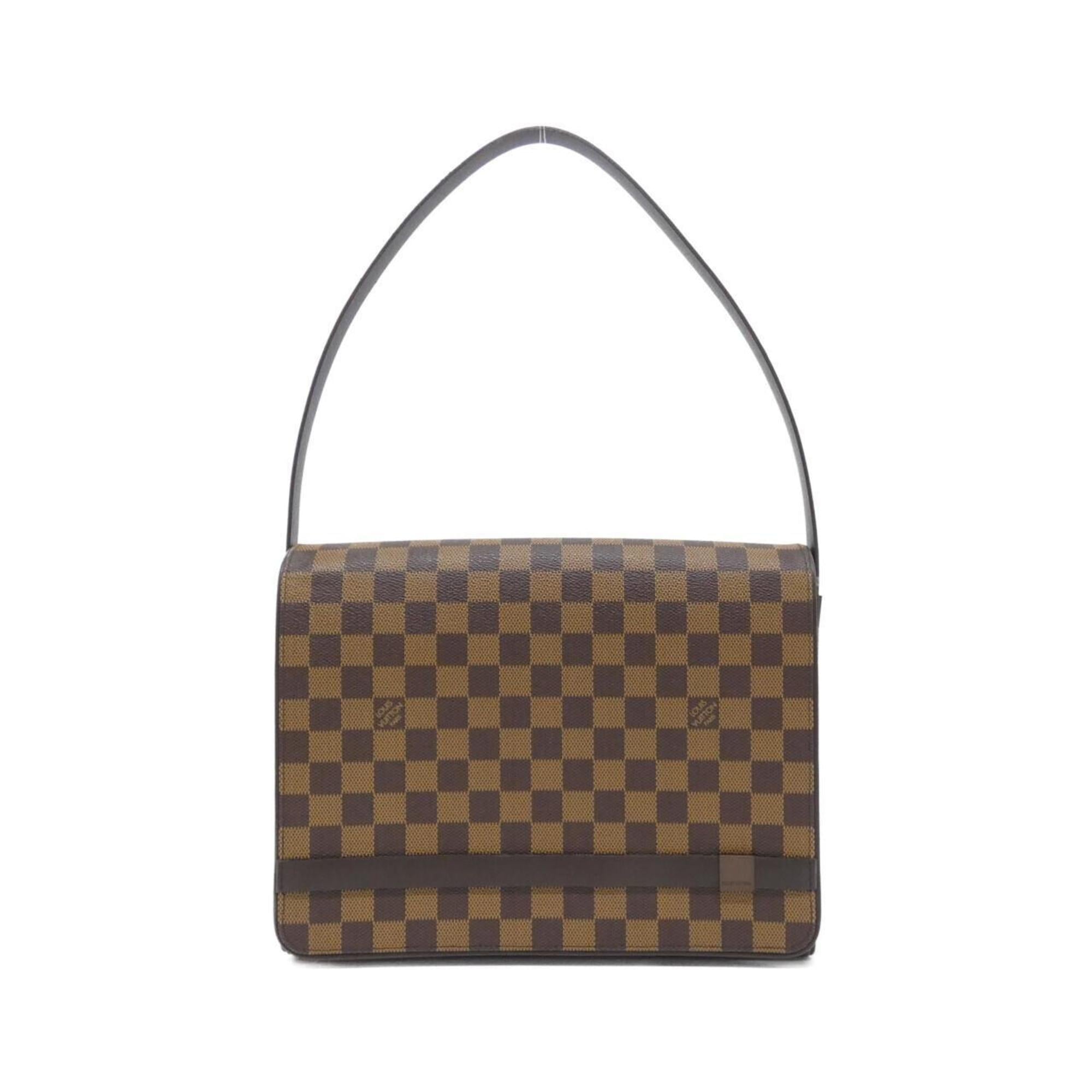 Louis Vuitton Damier Canvas Ebene Damier Canvas Shoulder Bag (Pre-Owned)