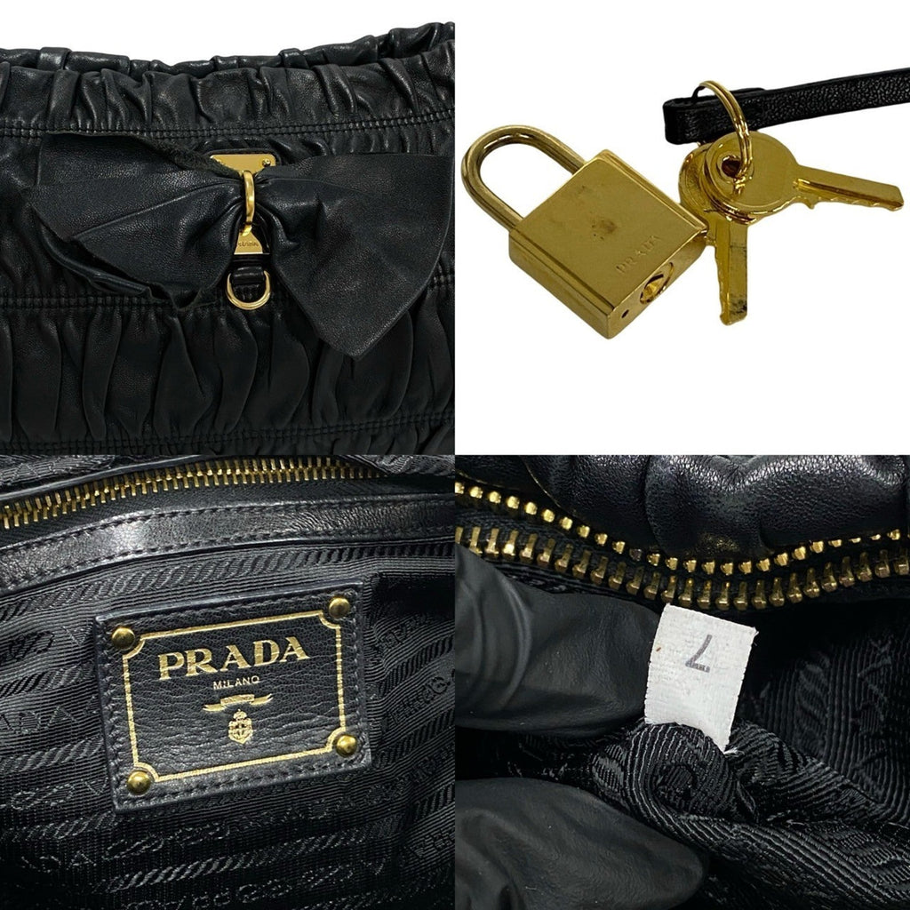 Prada Black Leather Handbag (Pre-Owned)