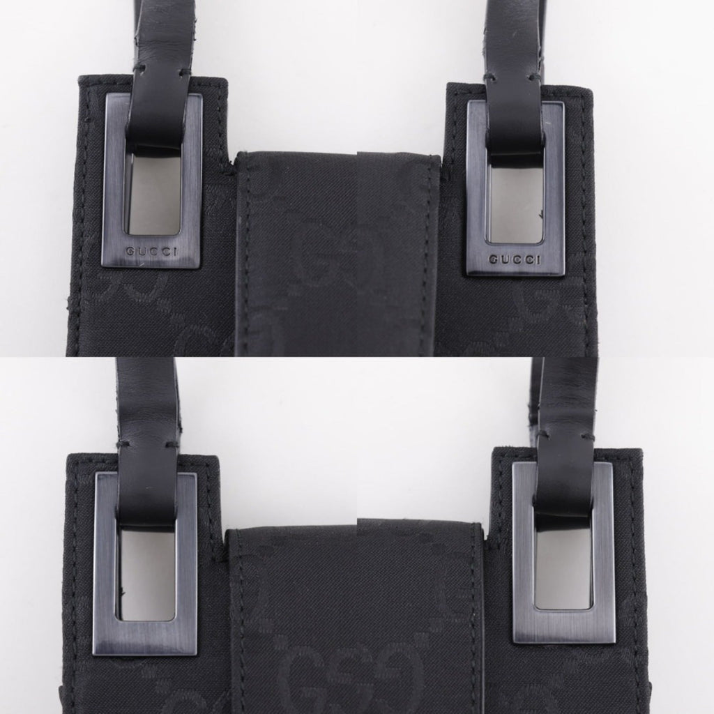 Gucci Black Satin Tote Bag (Pre-Owned)