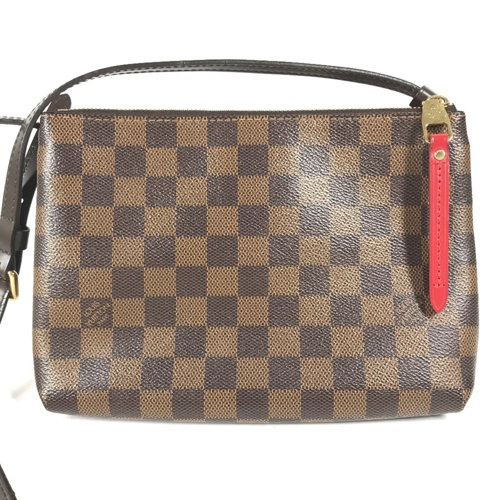 Louis Vuitton Brown Ebene Damier Canvas Pochette Shoulder Bag (Pre-Owned)