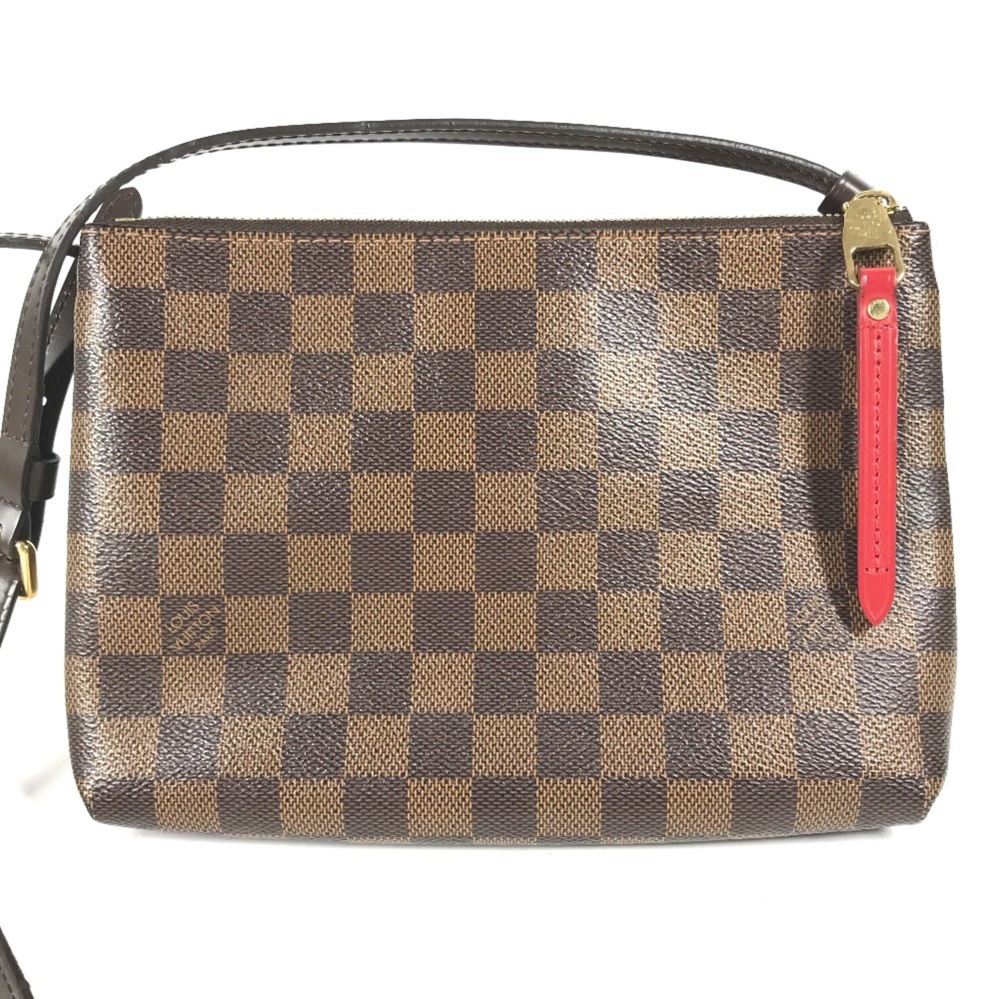 Louis Vuitton Brown Ebene Damier Canvas Pochette Shoulder Bag (Pre-Owned)