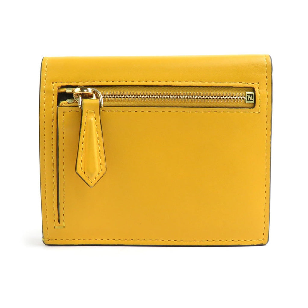 Fendi Yellow Leather Wallet (Bi-Fold) (Pre-Owned)