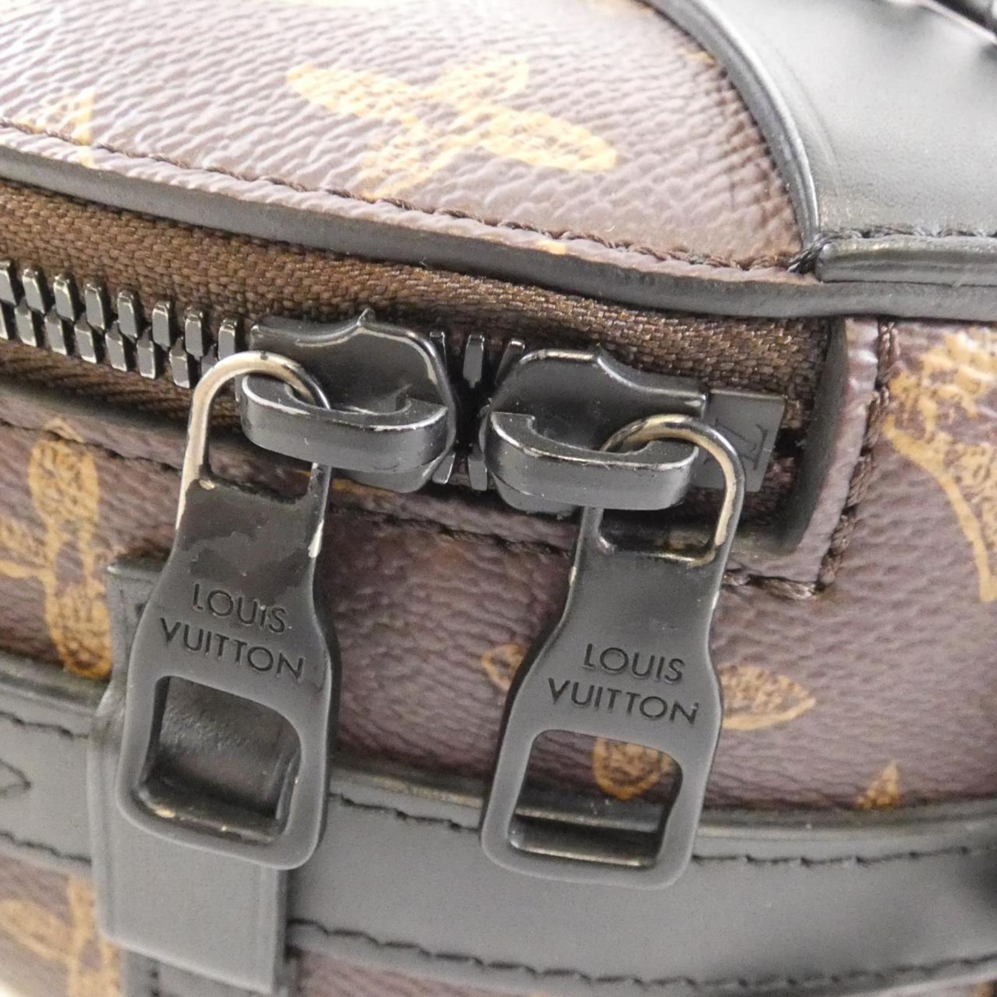 Louis Vuitton Marron Coated Canvas Shoulder Bag (Pre-Owned)