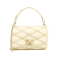 Louis Vuitton Gold Leather Handbag (Pre-Owned)