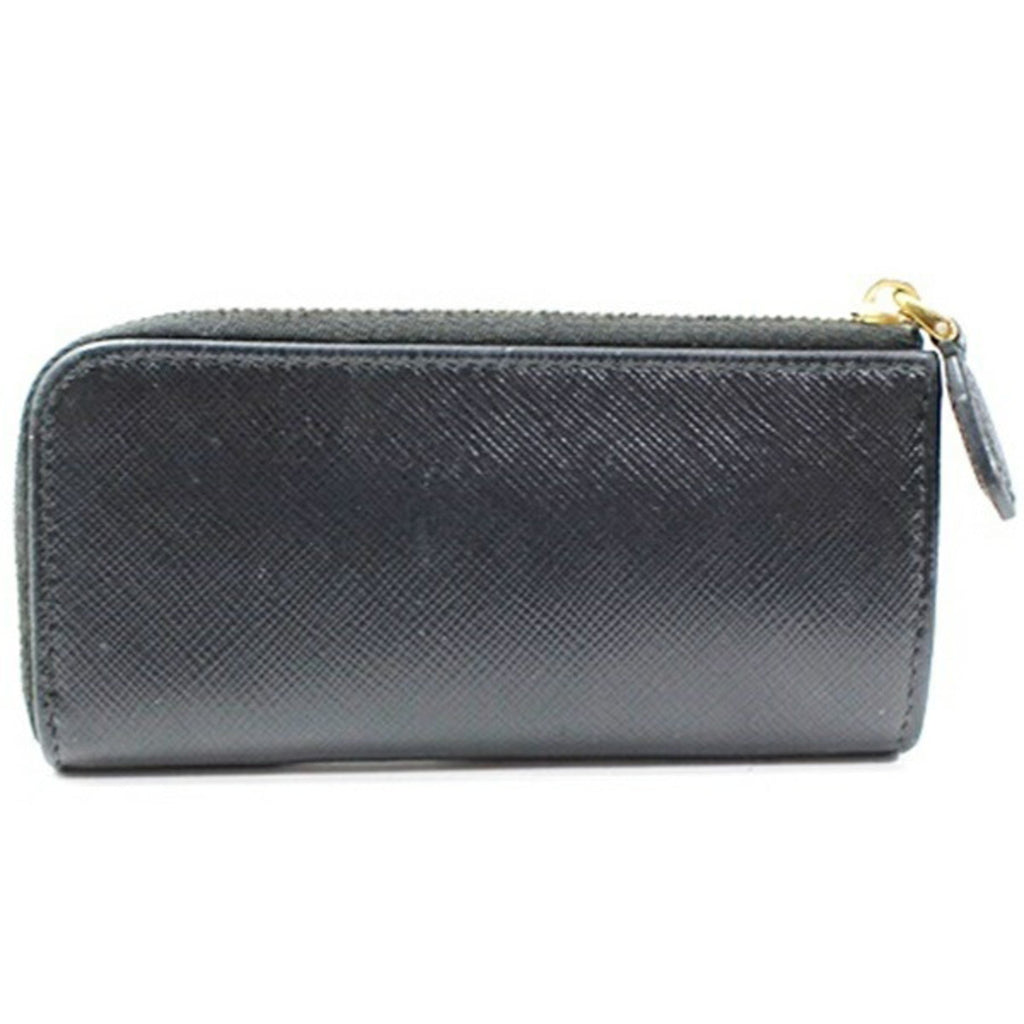 Prada Black Leather Coin Purse/Coin Case (Pre-Owned)