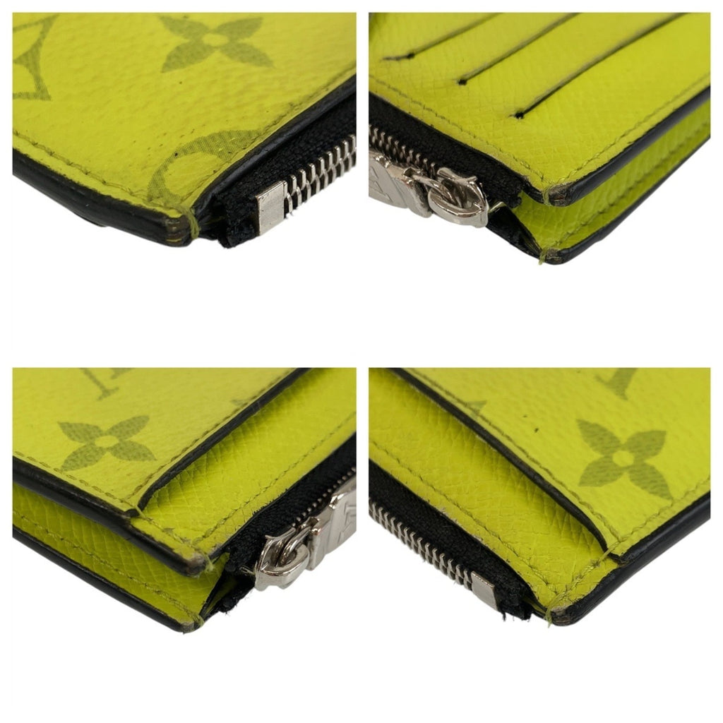Louis Vuitton Taigarama Jaune Yellow Pvc Coin Purse/Coin Case (Pre-Owned)