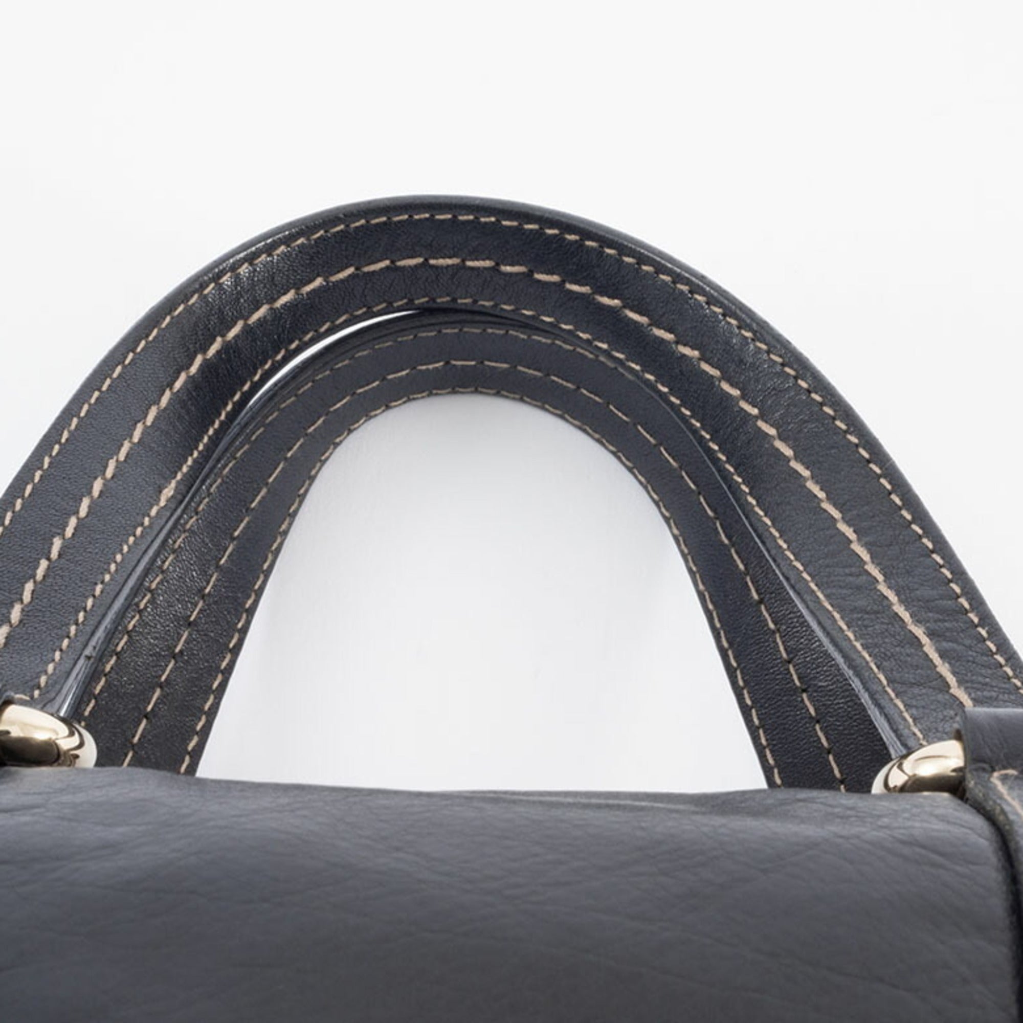 Gucci Hysteria Black Leather Boston Bag (Pre-Owned)