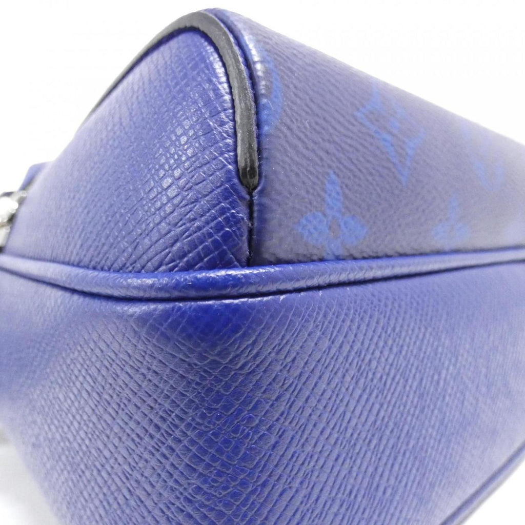 Louis Vuitton Cobalt Coated Canvas Leather Shoulder Bag (Pre-Owned)