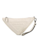 Prada White Leather Clutch Bag Handbag Pouch (Pre-Owned)