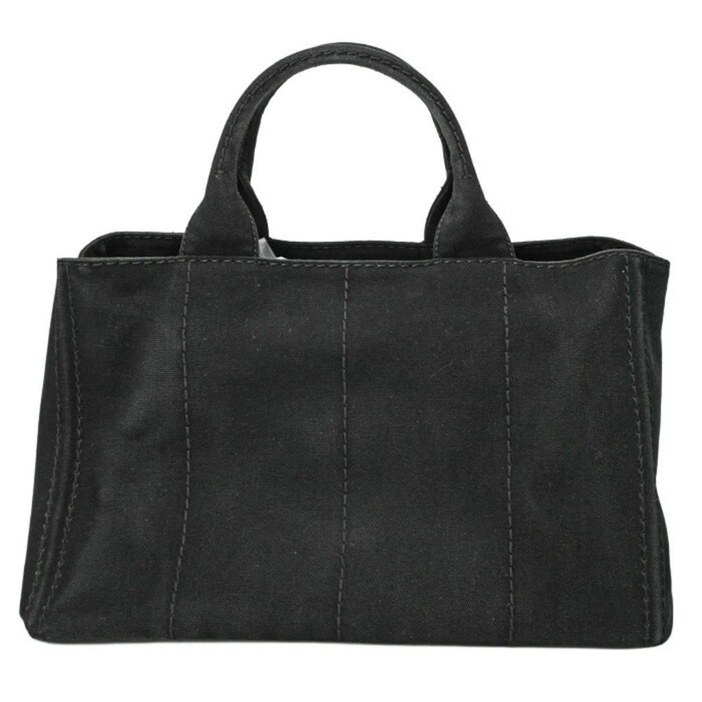 Prada Black Denim Handbag Shoulder Bag Tote Bag (Pre-Owned)