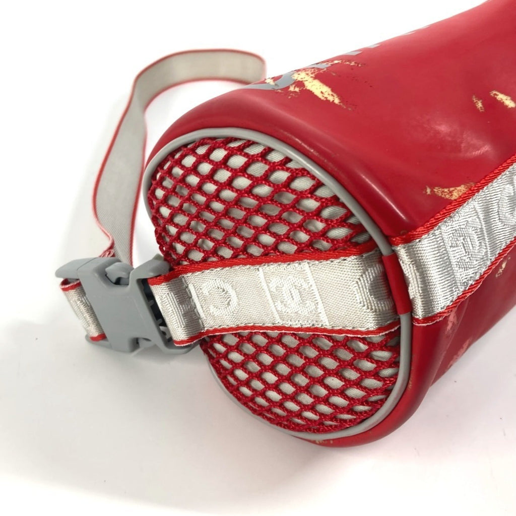 Chanel Sport Red Color White Rubber Handbag (Pre-Owned)