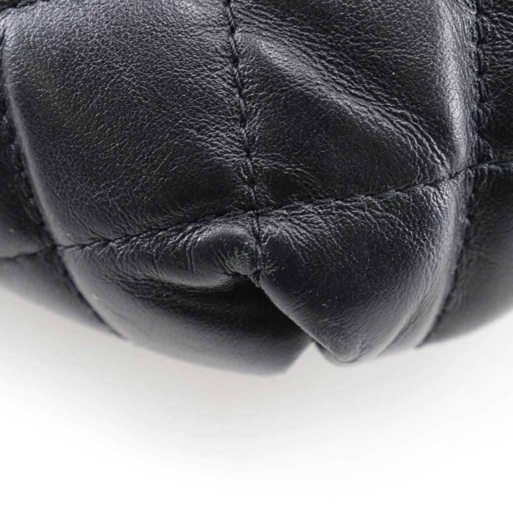 Chanel Black Leather Fanny Pack Sling Bag (Pre-Owned)