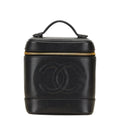 Chanel Black Grained Calfskin Pouch Vanity Bag (Pre-Owned)