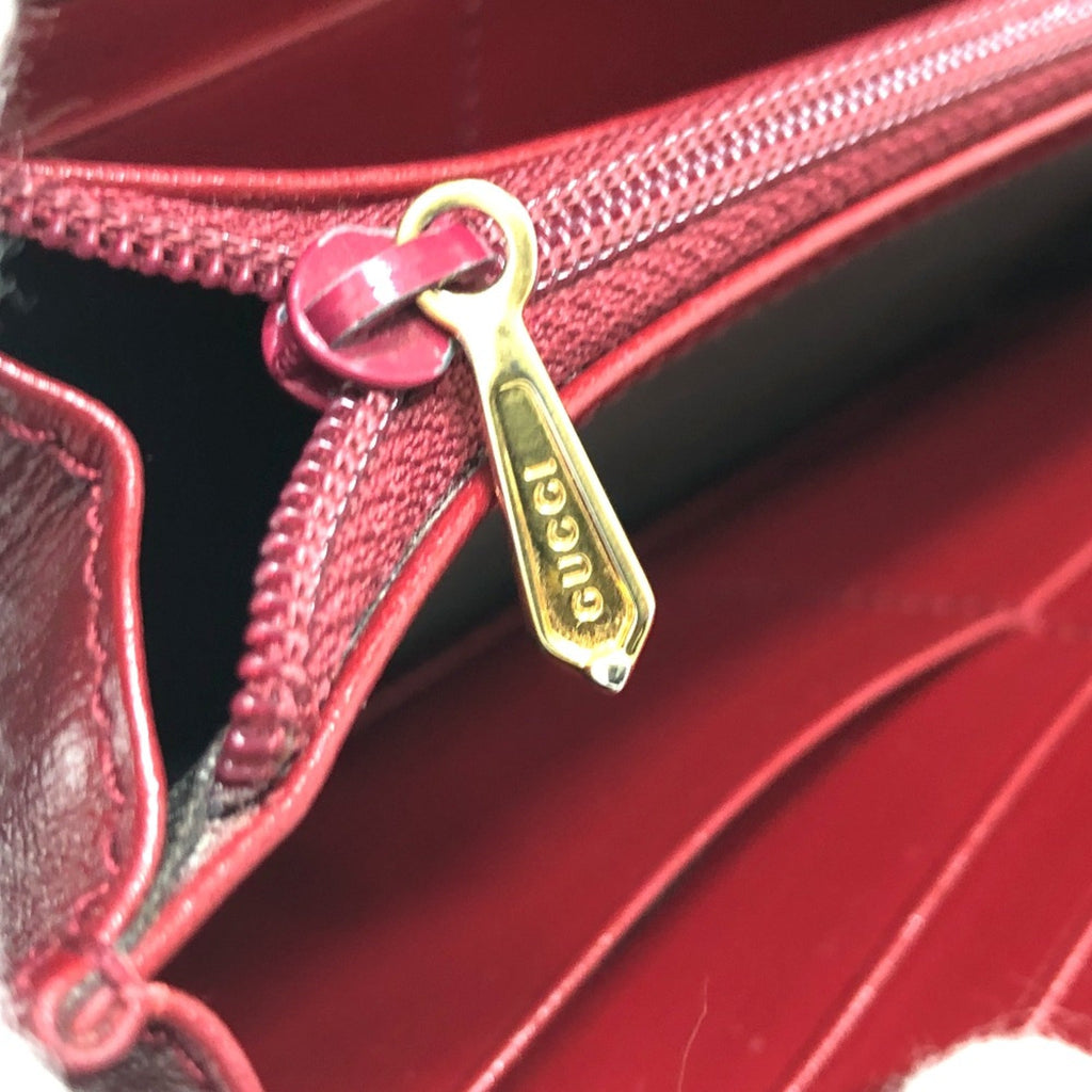Gucci Red Leather Wallet (Bi-Fold) (Pre-Owned)