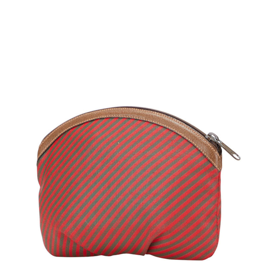 Gucci Brown Red Color Pvc Leather Pouch (Pre-Owned)