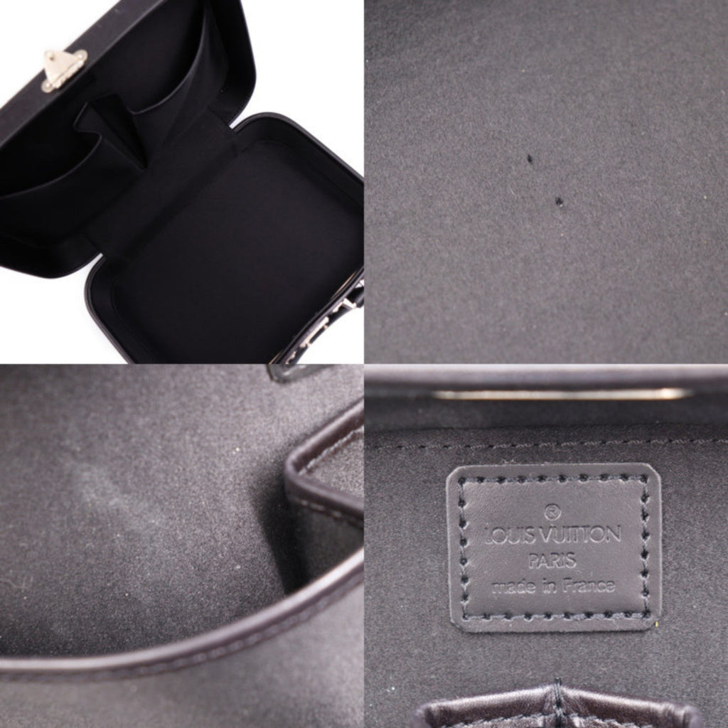 Louis Vuitton Black Leather Handbag (Pre-Owned)