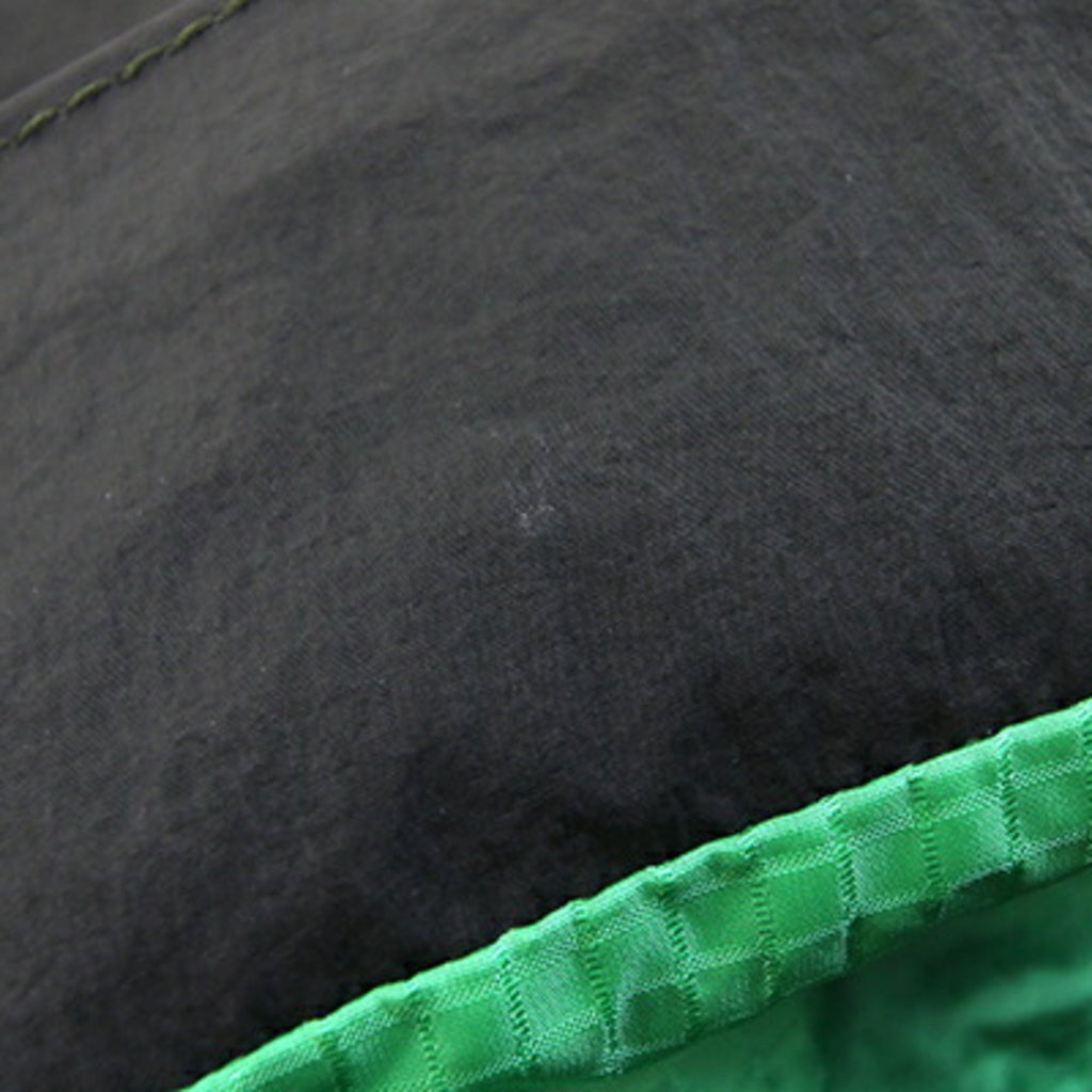 Bottega Veneta Black Dark Green Nylon Leather Fanny Pack Sling Bag (Pre-Owned)