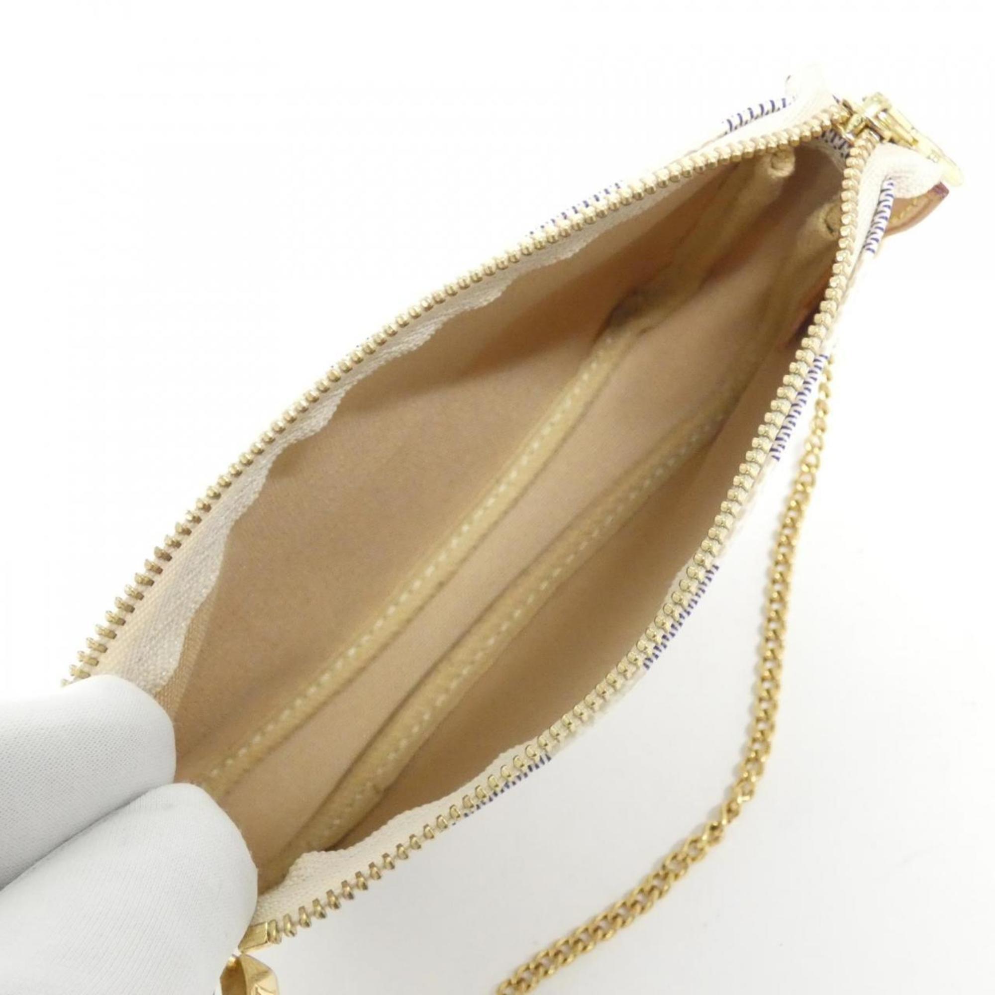 Louis Vuitton Azur Coated Canvas Pochette Pouch (Pre-Owned)