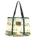 Louis Vuitton Blue Canvas Shoulder Bag Tote Bag (Pre-Owned)