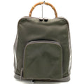 Gucci Brown Leather Nylon Sling Bag (Pre-Owned)