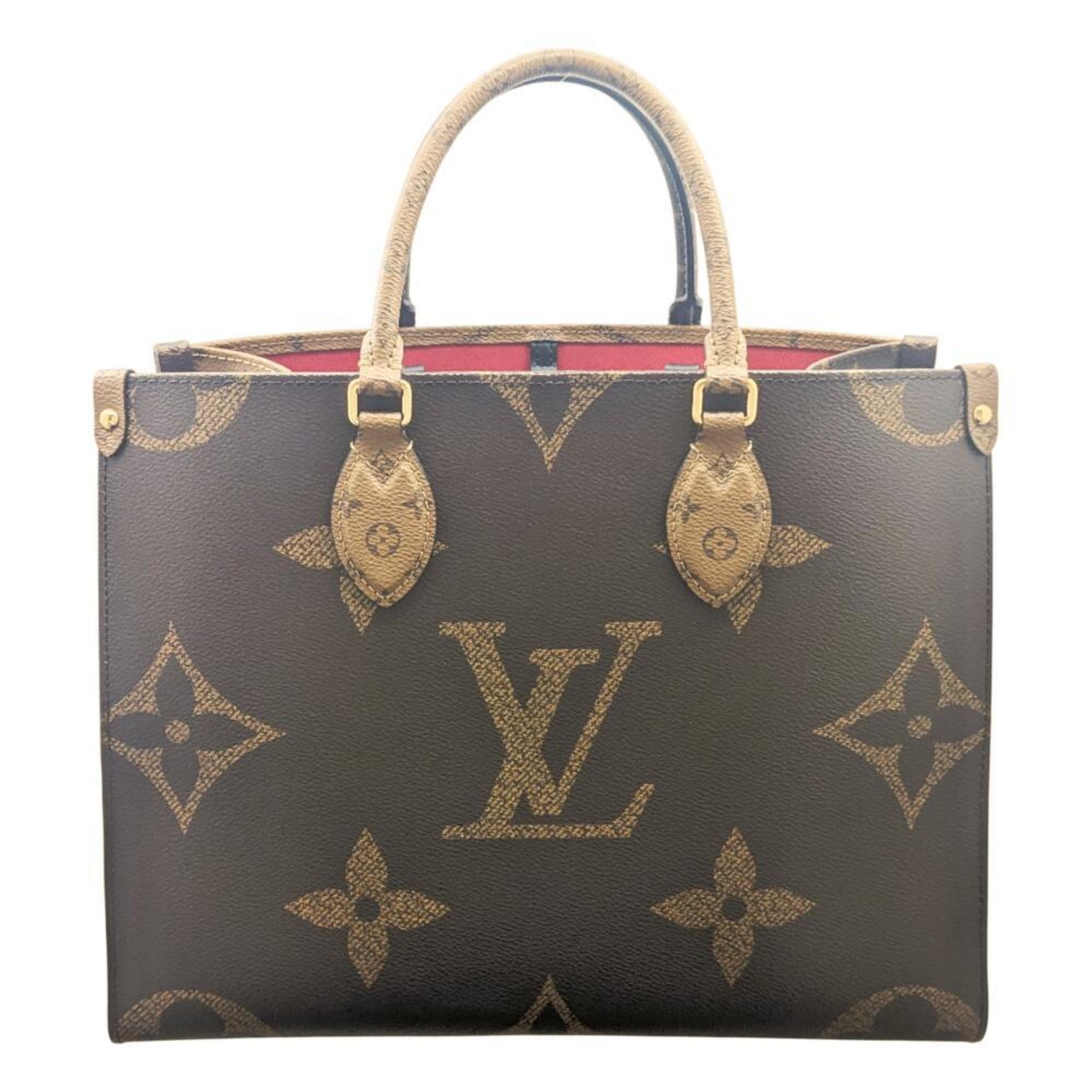 Louis Vuitton Brown Monogram Monogram Reverse Monogram Reverse Monogram Handbag Shoulder Bag Tote Bag (Pre-Owned)