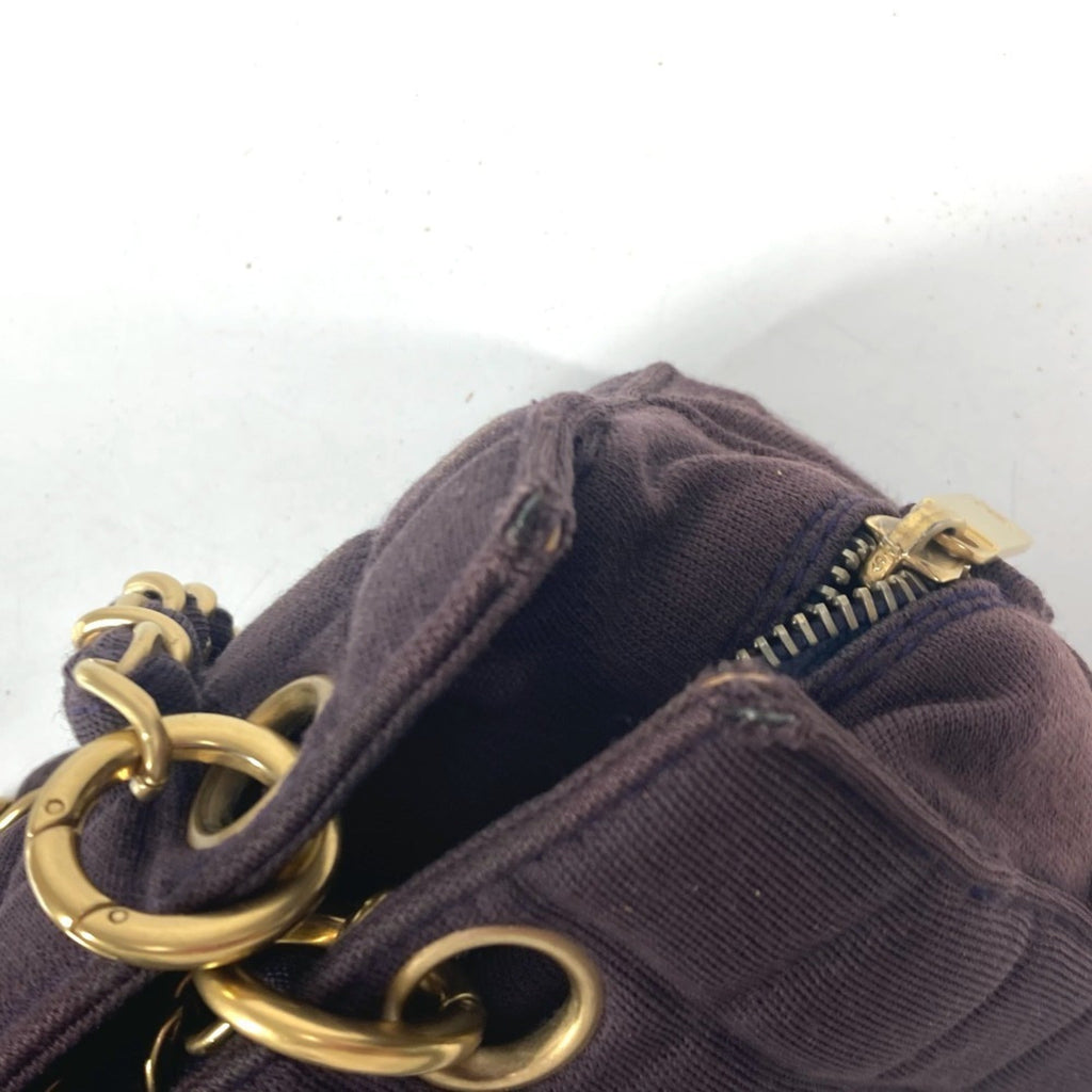 Chanel Purple Jersey Shoulder Bag (Pre-Owned)