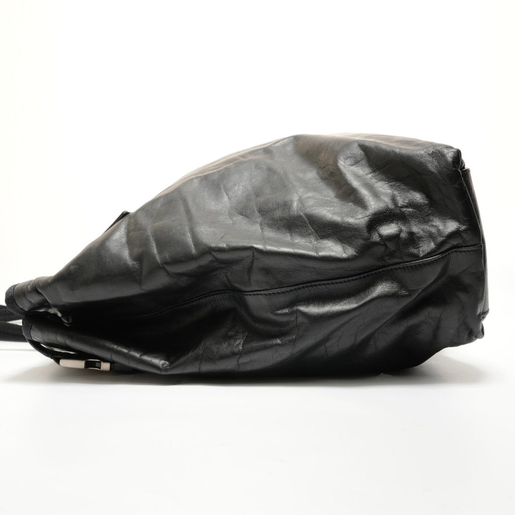 Prada Black Leather Tote Bag (Pre-Owned)
