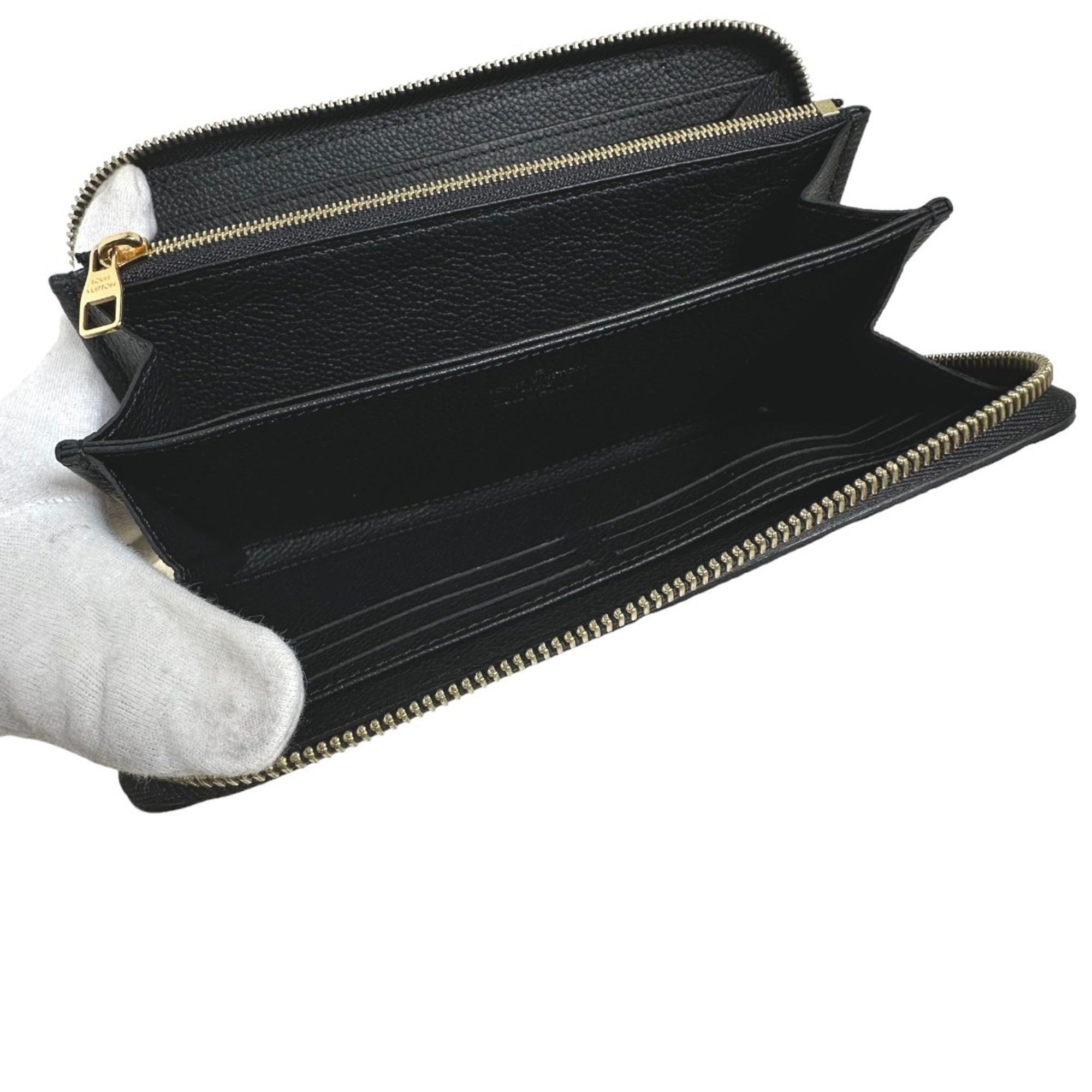 Louis Vuitton Black Monogram Empreinte Long Wallet (Bi-Fold) (Pre-Owned)