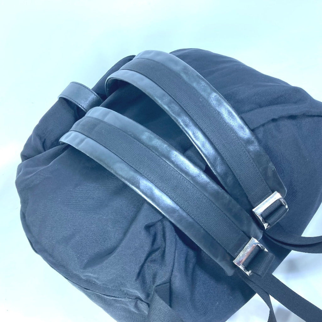 Gucci Black Nylon Leather Backpack (Pre-Owned)