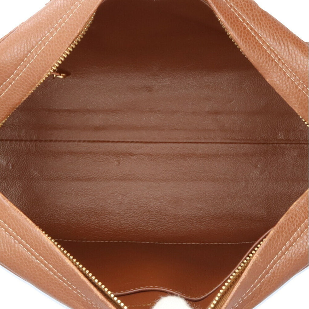 Chanel Brown Leather Shoulder Bag (Pre-Owned)