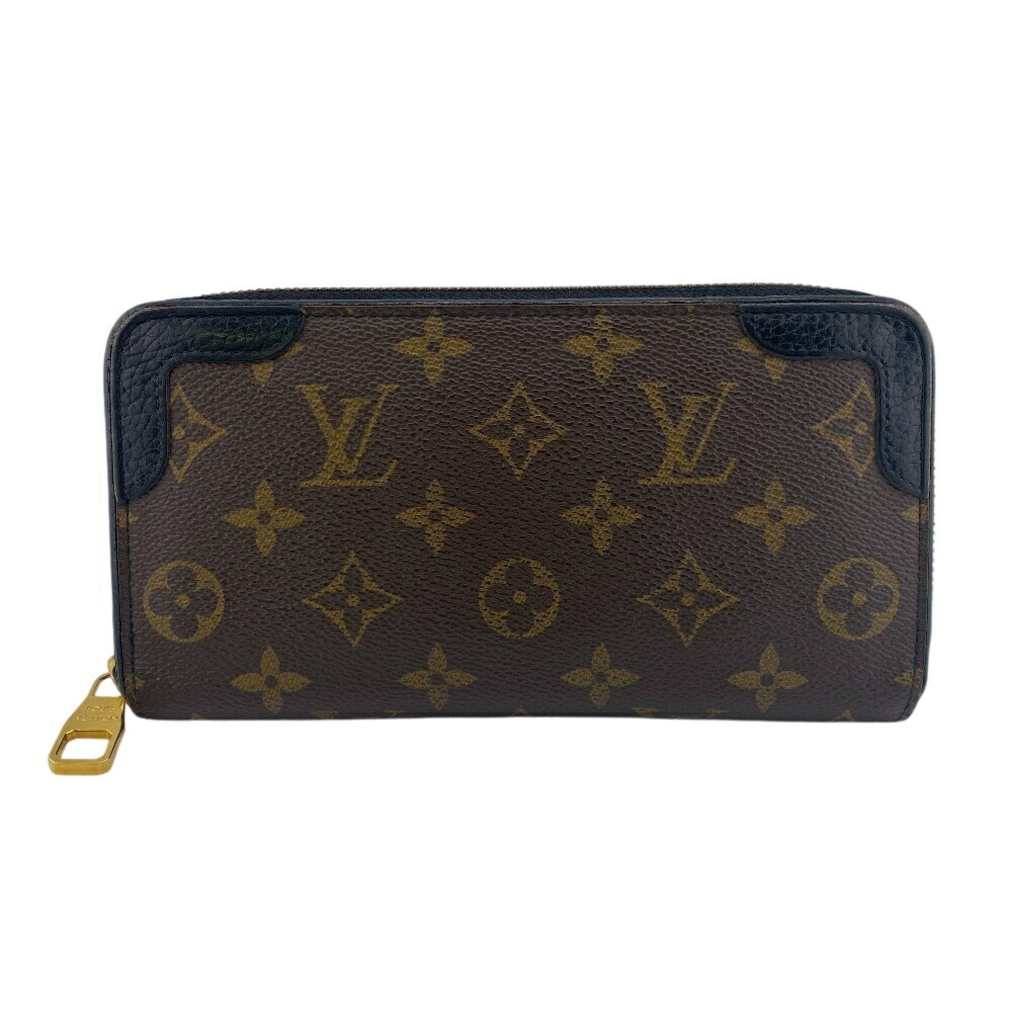 Louis Vuitton Monogram Black Brown Monogram Monogram Long Wallet (Bi-Fold) (Pre-Owned)