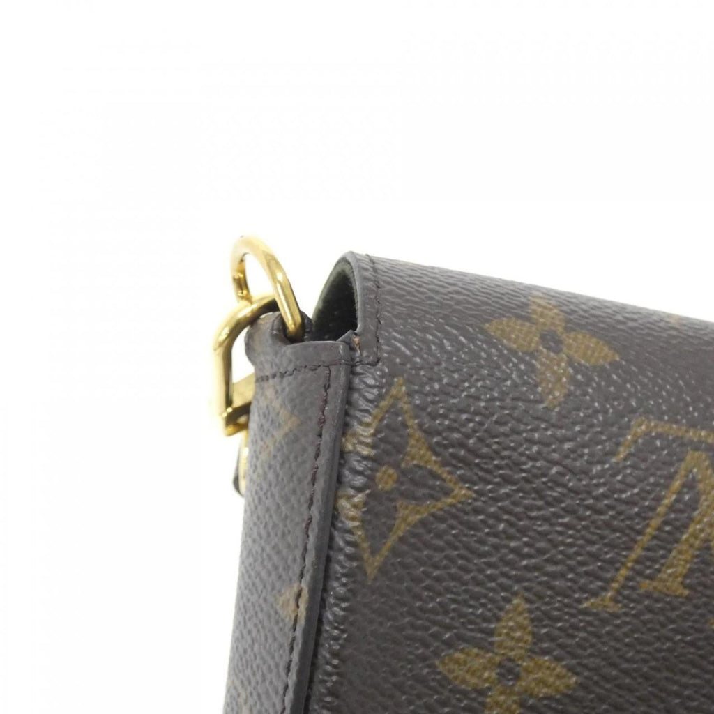 Louis Vuitton Khaki Marron Monogram Monogram Coated Canvas Pochette Pouch Shoulder Bag (Pre-Owned)