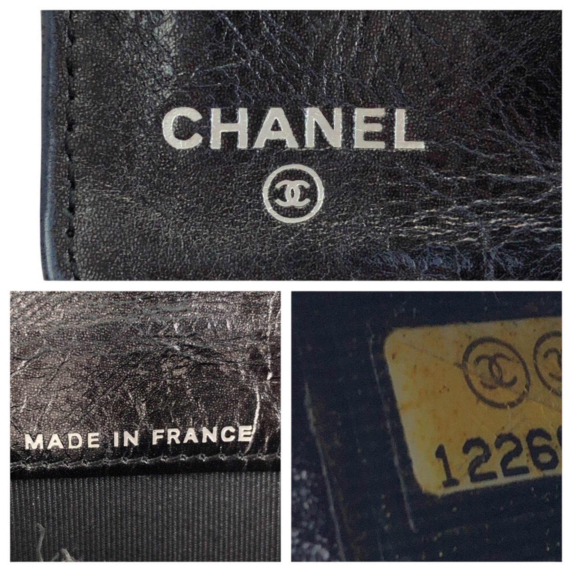 Chanel Navy Leather Wallet (Bi-Fold) (Pre-Owned)