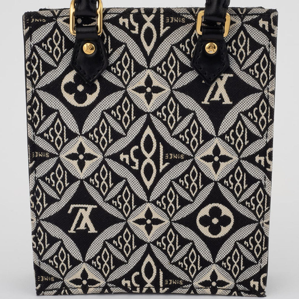 Louis Vuitton Black White Monogram Jacquard Shoulder Bag (Pre-Owned)