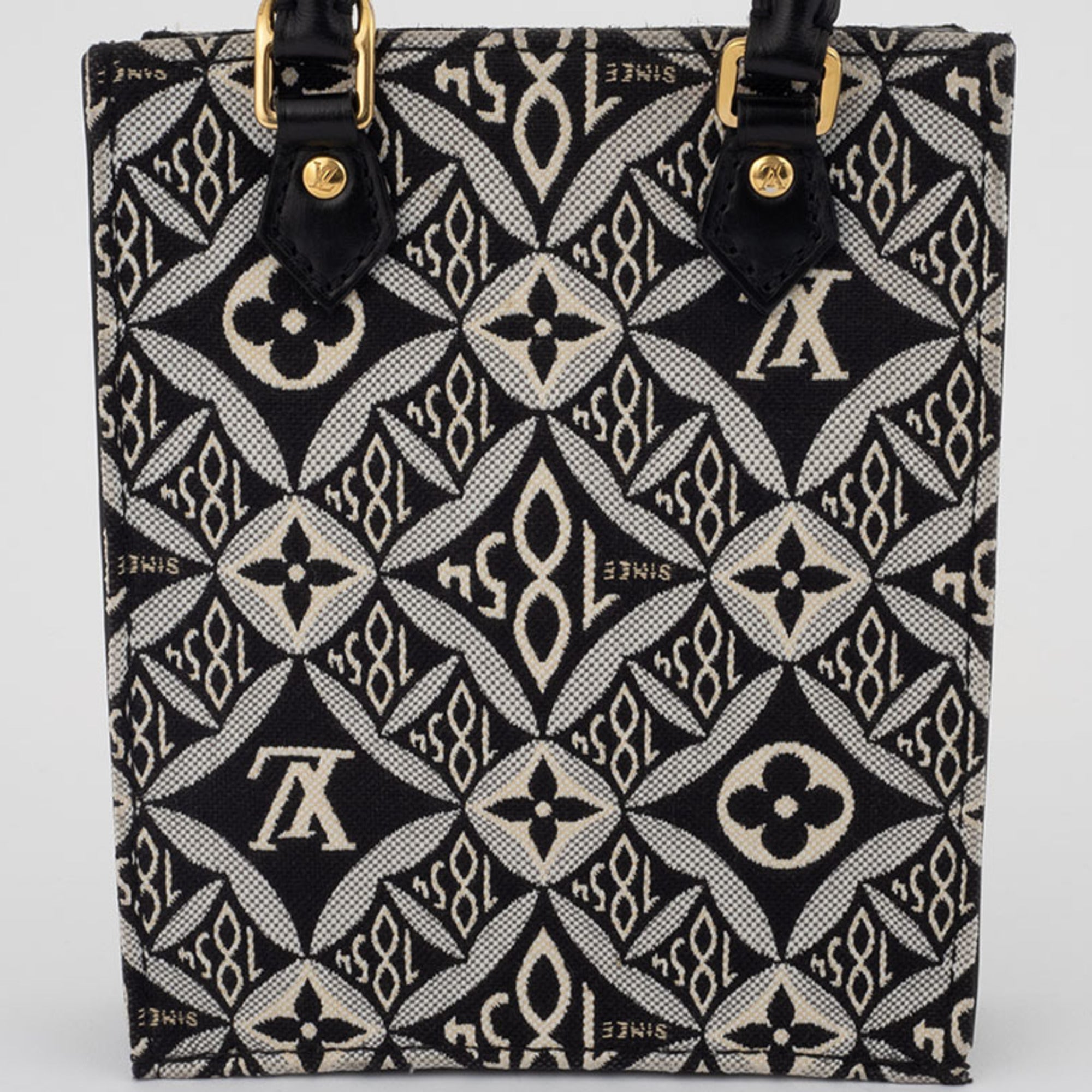 Louis Vuitton Black White Monogram Jacquard Shoulder Bag (Pre-Owned)