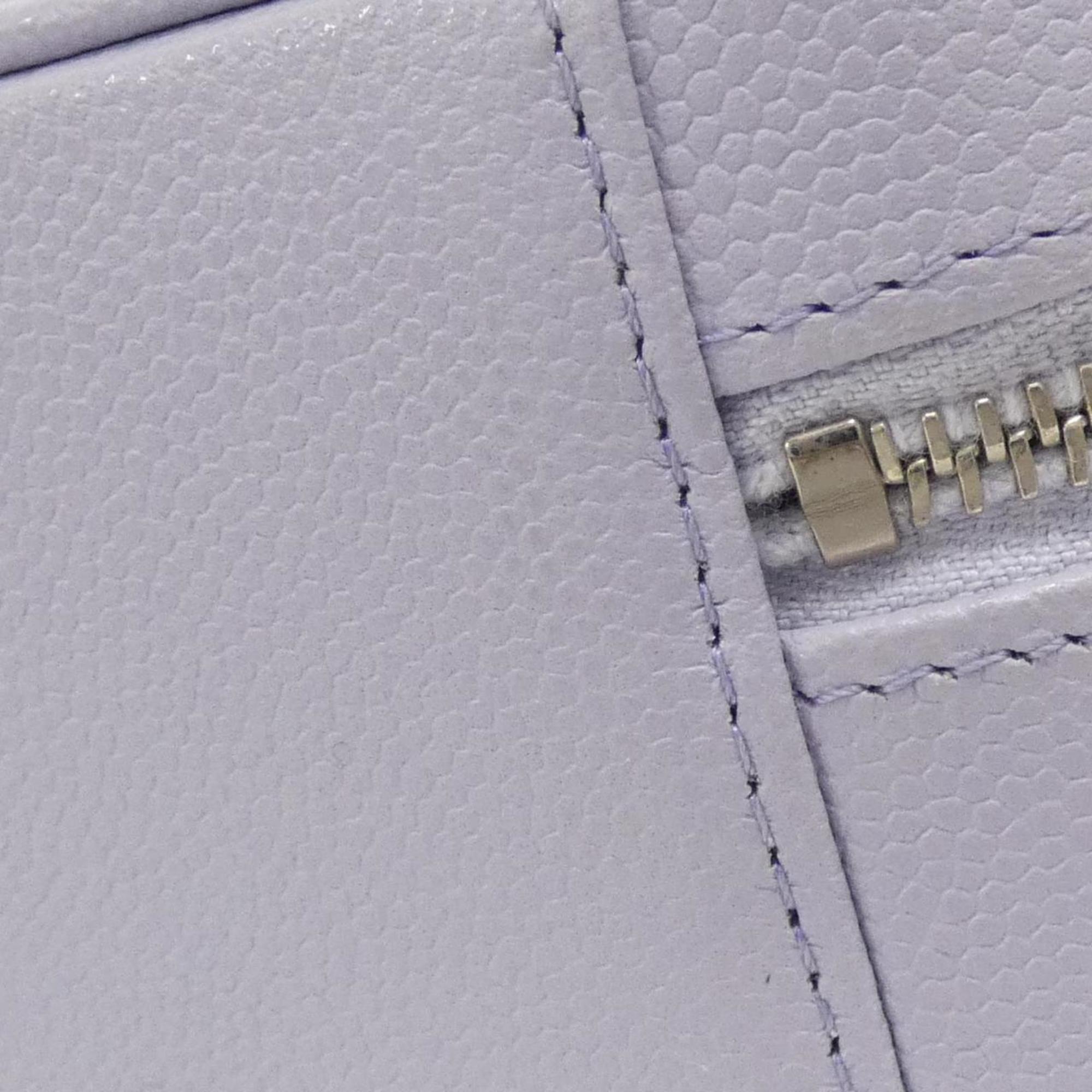 Chanel Light Purple Grained Calfskin Shoulder Bag (Pre-Owned)