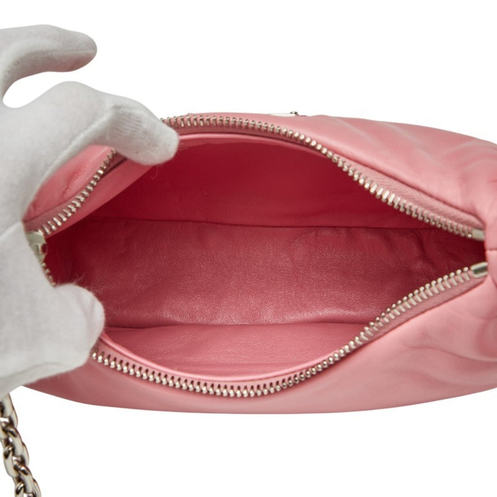 Prada Pink Leather Handbag Pouch Shoulder Bag (Pre-Owned)