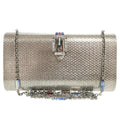 Gucci Silver Metal Shoulder Bag (Pre-Owned)