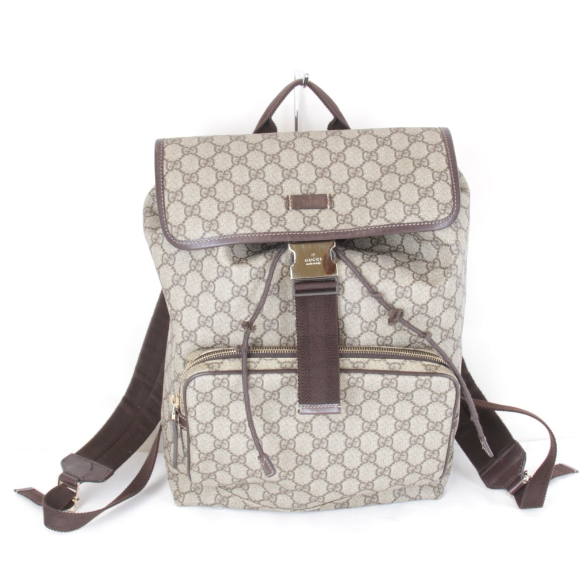 Gucci Gg Plus Beige Gg Plus Backpack (Pre-Owned)