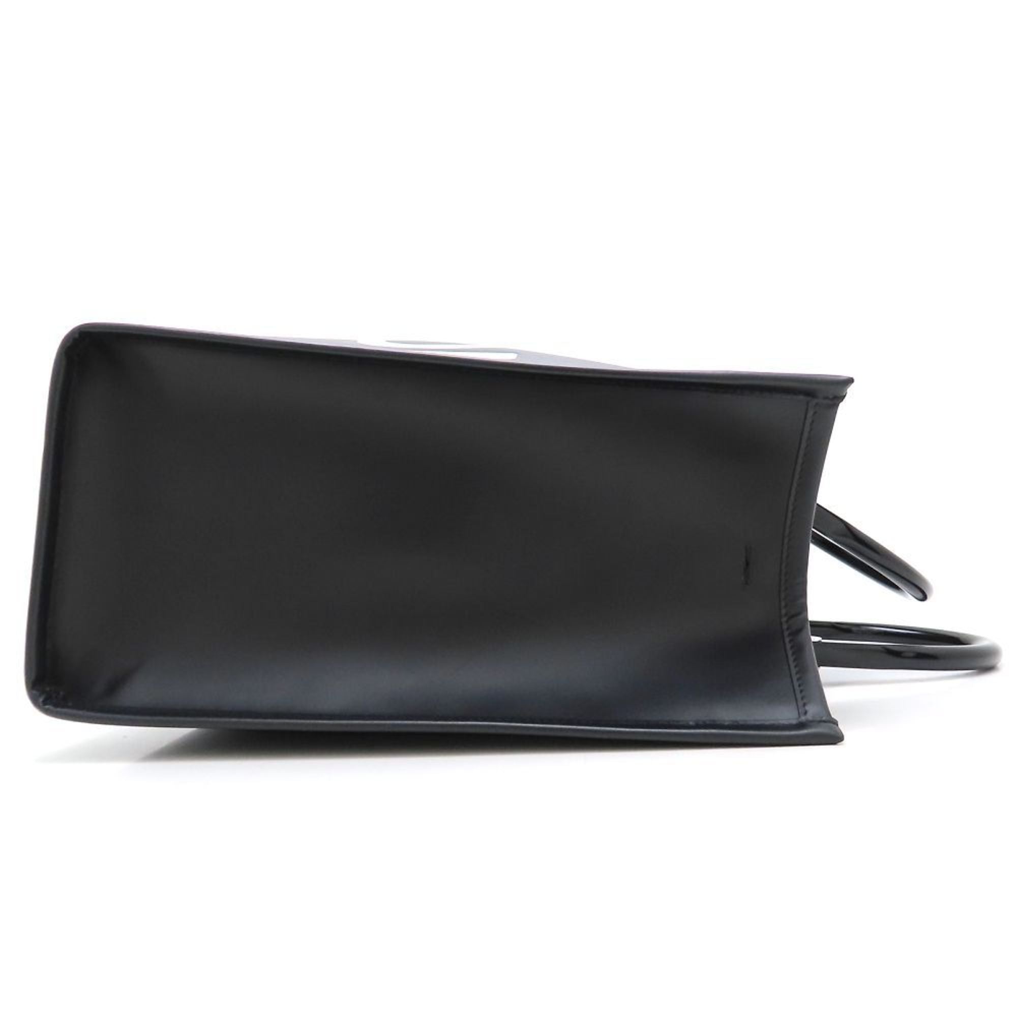 Fendi Black Leather Tote Bag (Pre-Owned)