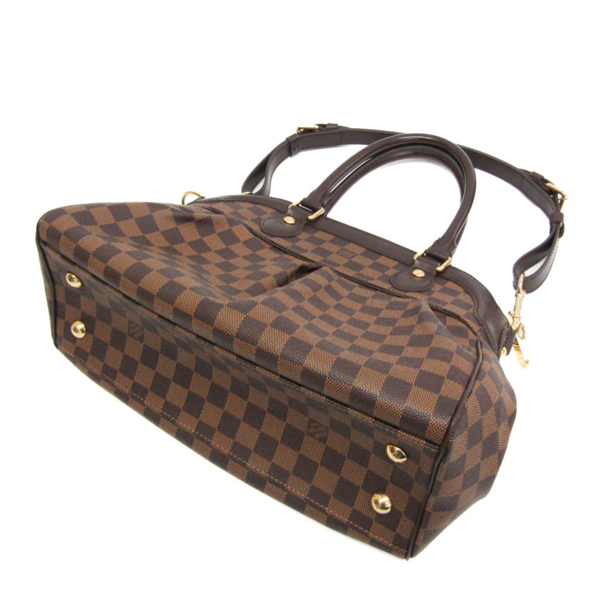 Louis Vuitton Damier Ebene Damier Canvas Handbag Shoulder Bag (Pre-Owned)