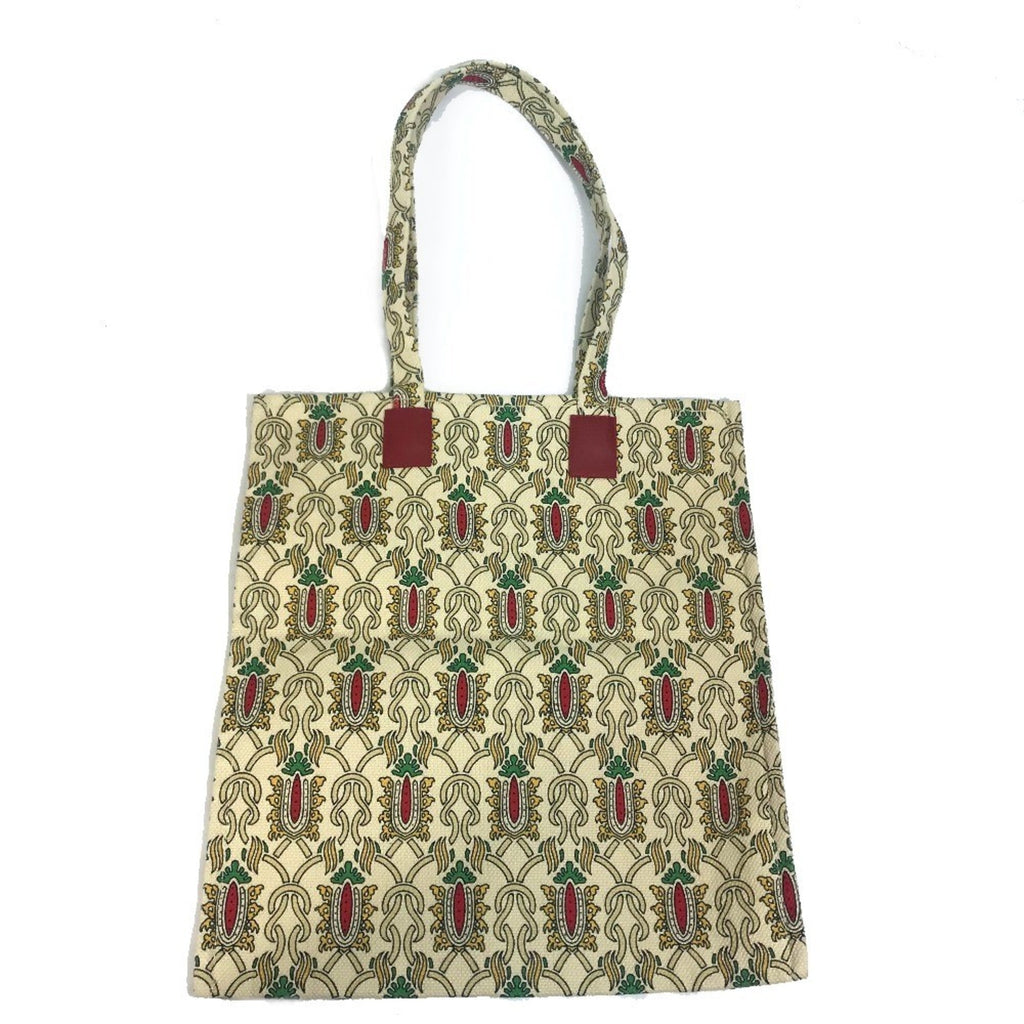 Gucci Multi-Color Canvas Shoulder Bag Tote Bag (Pre-Owned)