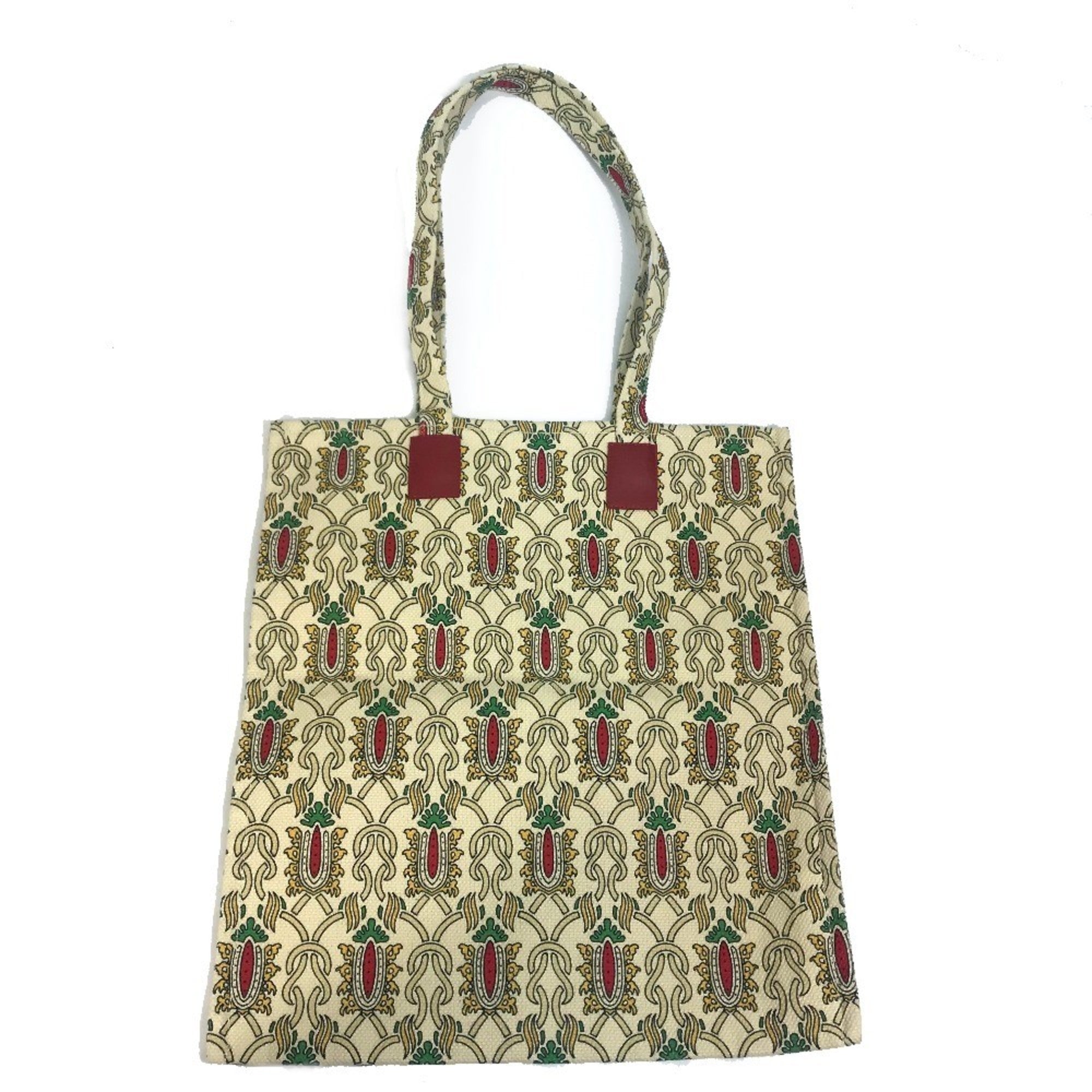 Gucci Multi-Color Canvas Shoulder Bag Tote Bag (Pre-Owned)