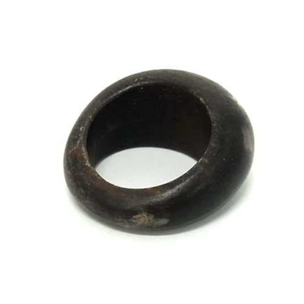 Louis Vuitton Gold Brown Wood Band Ring (Pre-Owned)