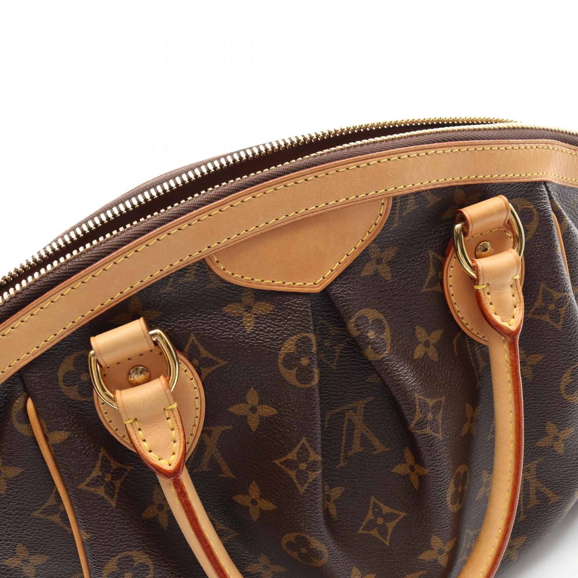 Louis Vuitton Brown Coated Canvas Leather Handbag (Pre-Owned)