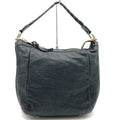Gucci Black Bamboo Leather Handbag Shoulder Bag (Pre-Owned)