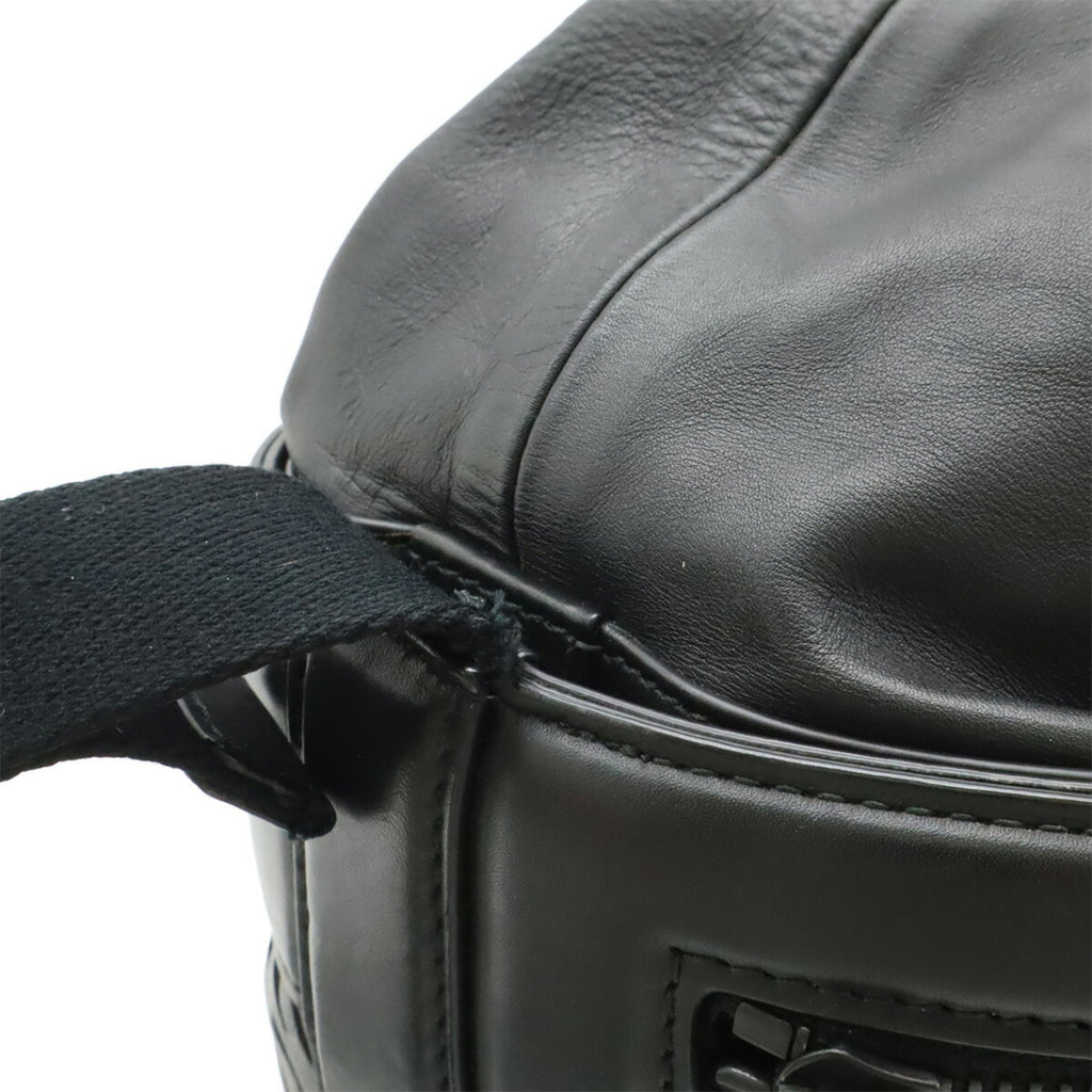 Bottega Veneta Black Leather Shoulder Bag (Pre-Owned)