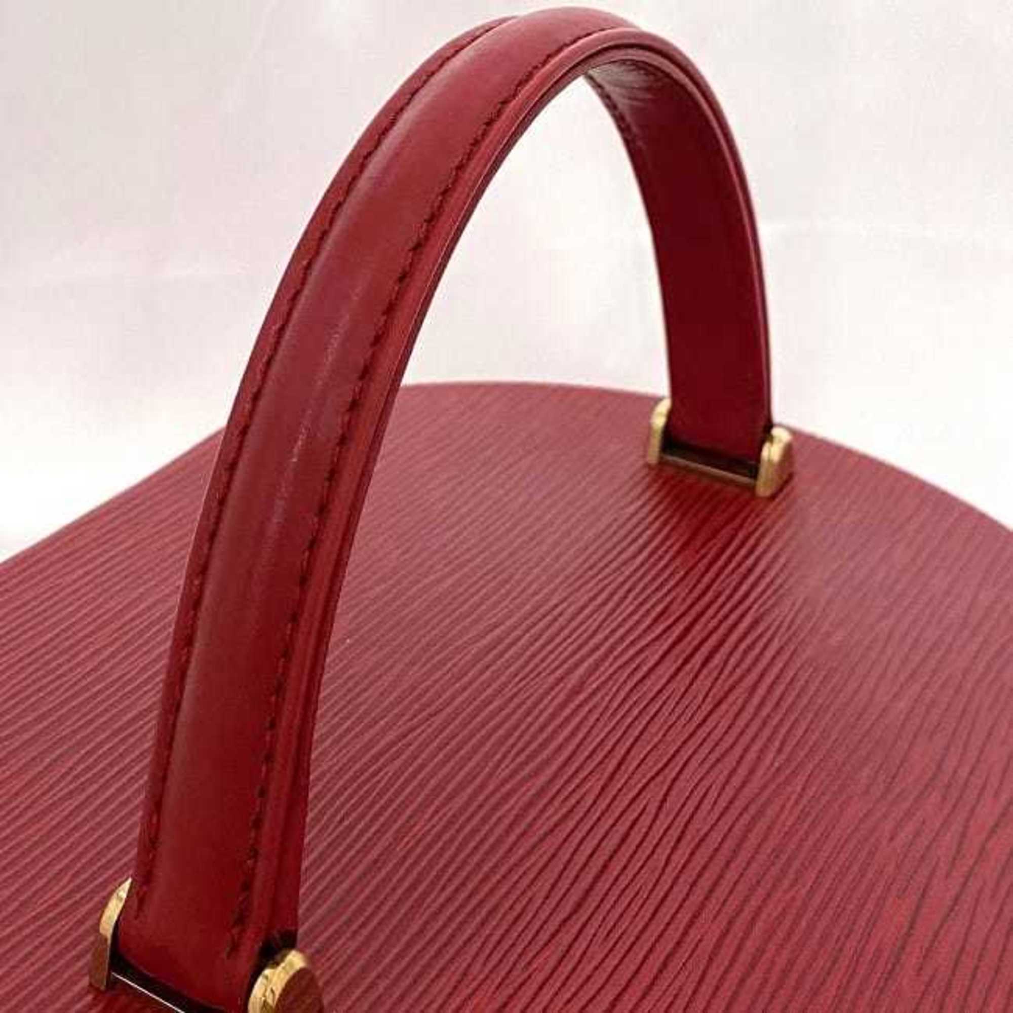 Louis Vuitton Castilian Red Epi Leather Handbag Vanity Bag (Pre-Owned)